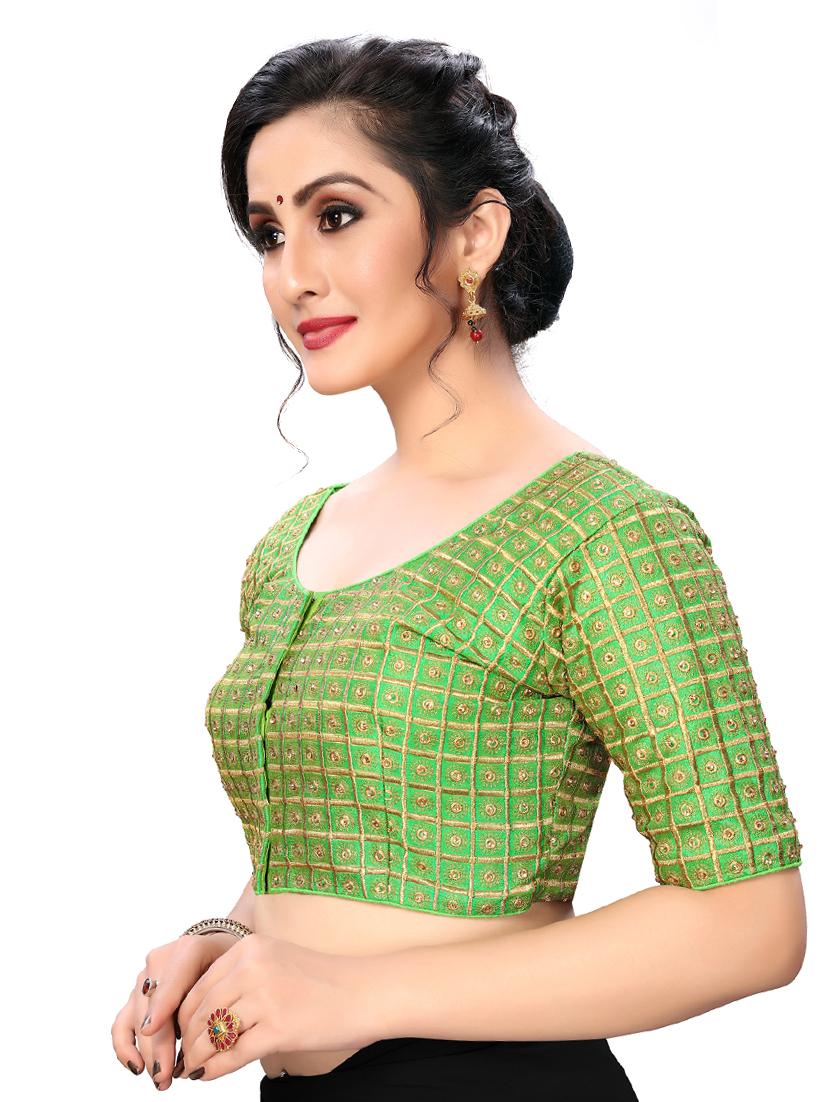 solid embroidered blouse - 16703402 - Zoom Image - 2