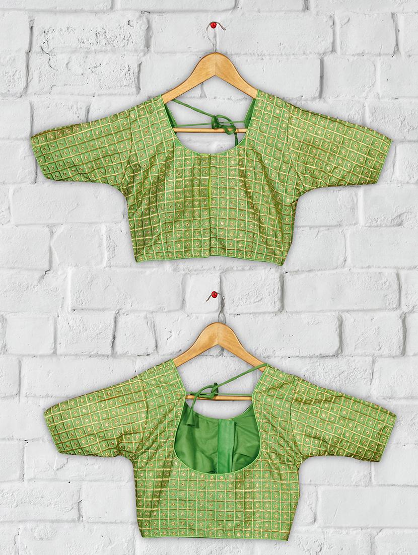 solid embroidered blouse - 16703402 - Zoom Image - 4