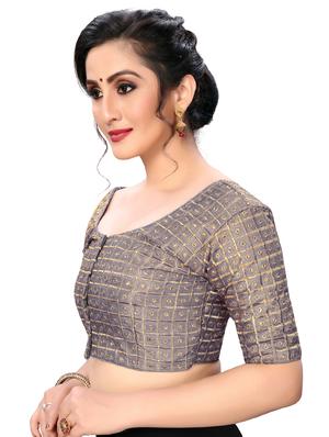 solid embroidered blouse - 16703403 - Standard Image - 2