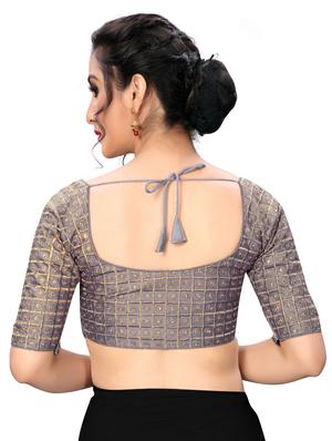 solid embroidered blouse - 16703403 - Standard Image - 3