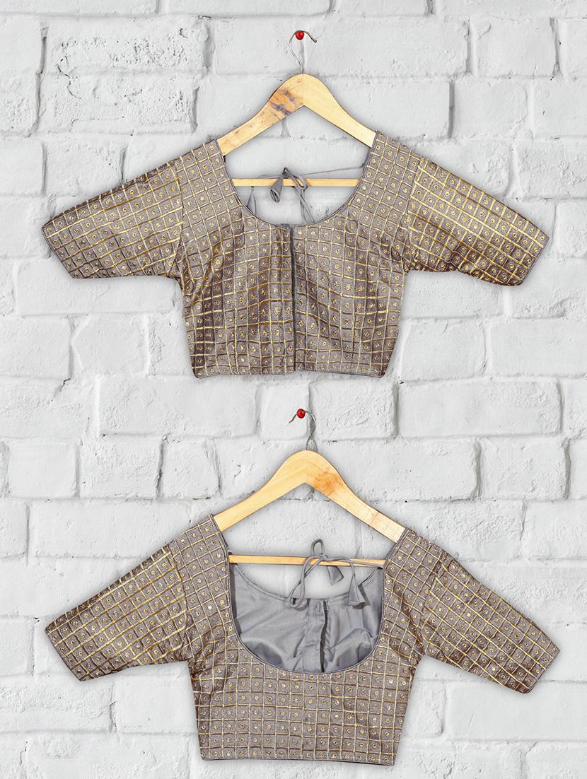 solid embroidered blouse - 16703403 - Zoom Image - 4