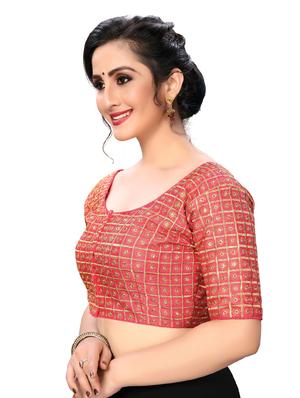 solid embroidered blouse - 16703404 - Standard Image - 2