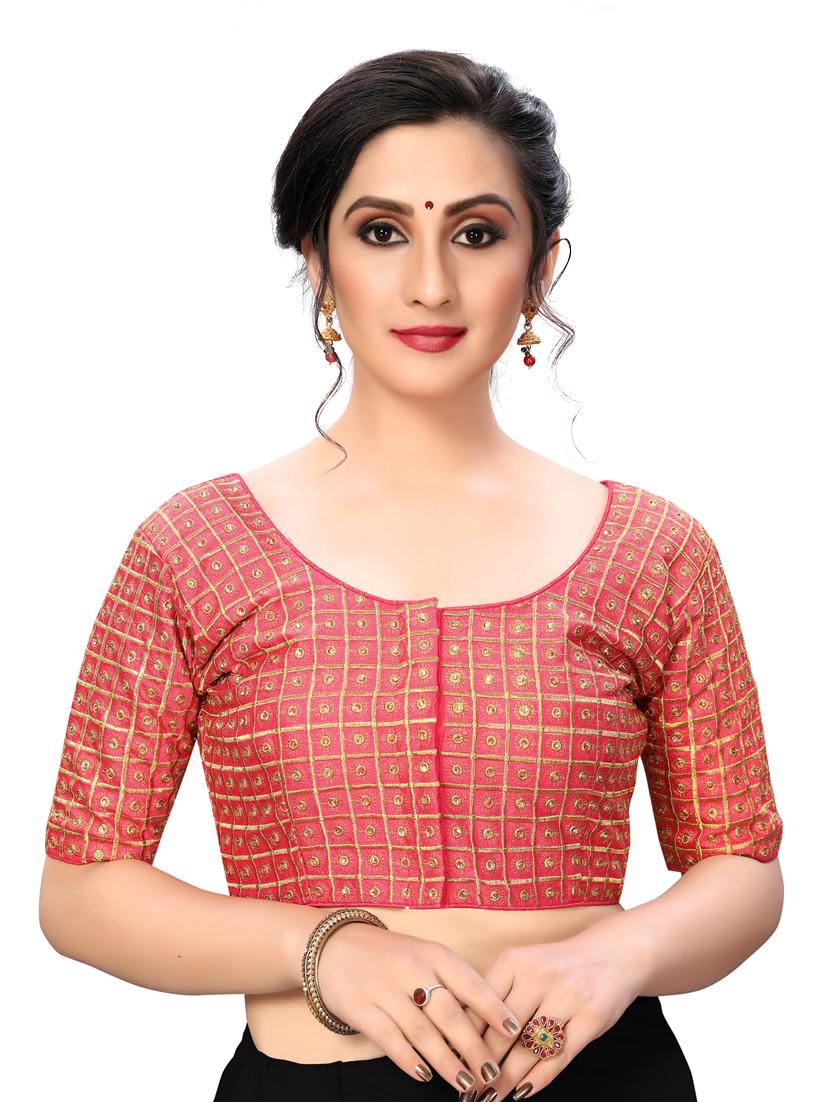 solid embroidered blouse - 16703404 - Zoom Image - 1