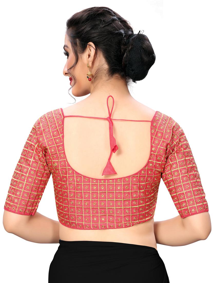 solid embroidered blouse - 16703404 - Zoom Image - 3