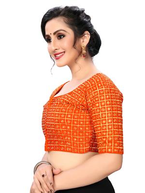 solid embroidered blouse - 16703406 - Standard Image - 2