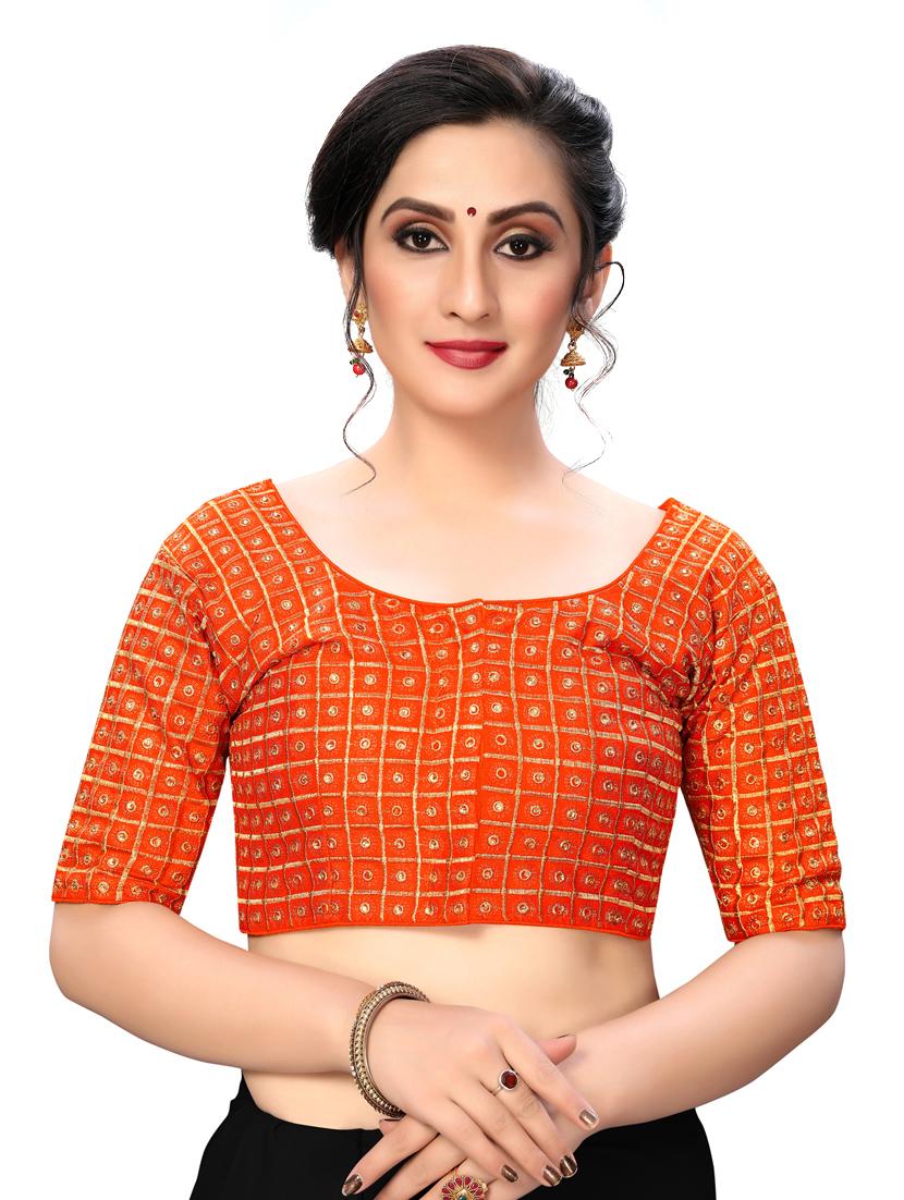 solid embroidered blouse - 16703406 - Zoom Image - 1