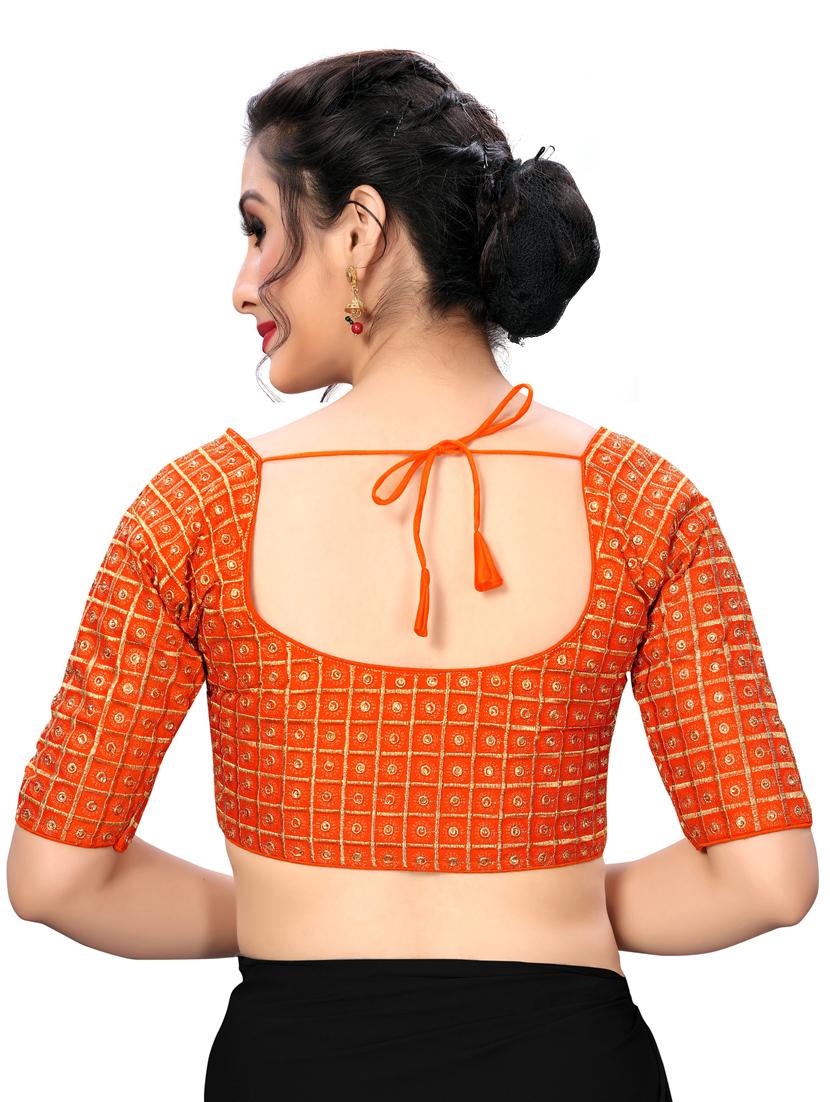 solid embroidered blouse - 16703406 - Zoom Image - 3