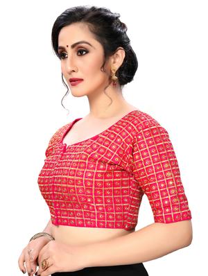 solid embroidered blouse - 16703407 - Standard Image - 2