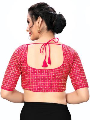 solid embroidered blouse - 16703407 - Standard Image - 3
