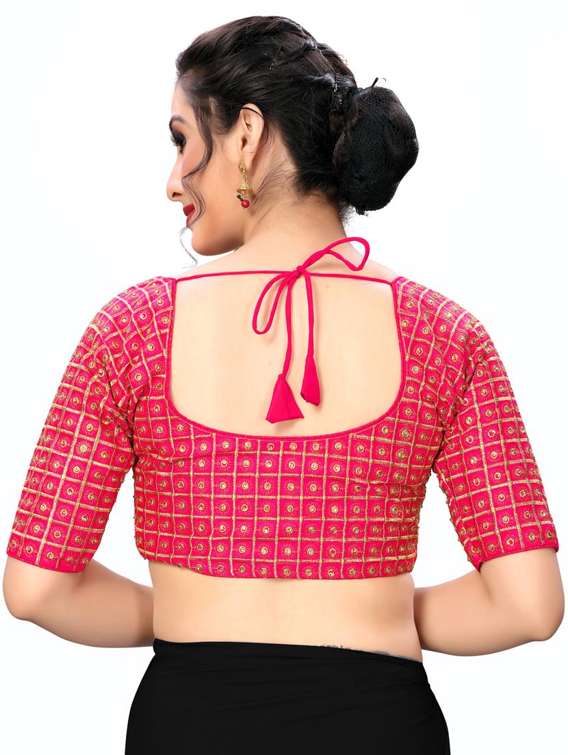 solid embroidered blouse - 16703407 - Zoom Image - 3