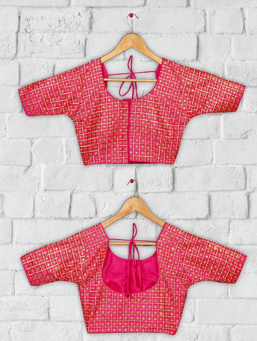 solid embroidered blouse - 16703407 - Zoom Image - 4
