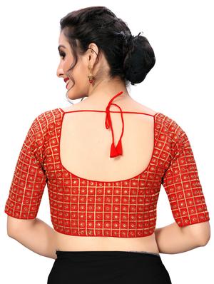 solid embroidered blouse - 16703408 - Standard Image - 3