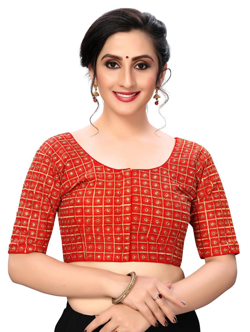 solid embroidered blouse - 16703408 - Zoom Image - 1