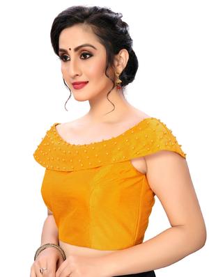 pearl detailed solid blouse - 16703410 - Standard Image - 2