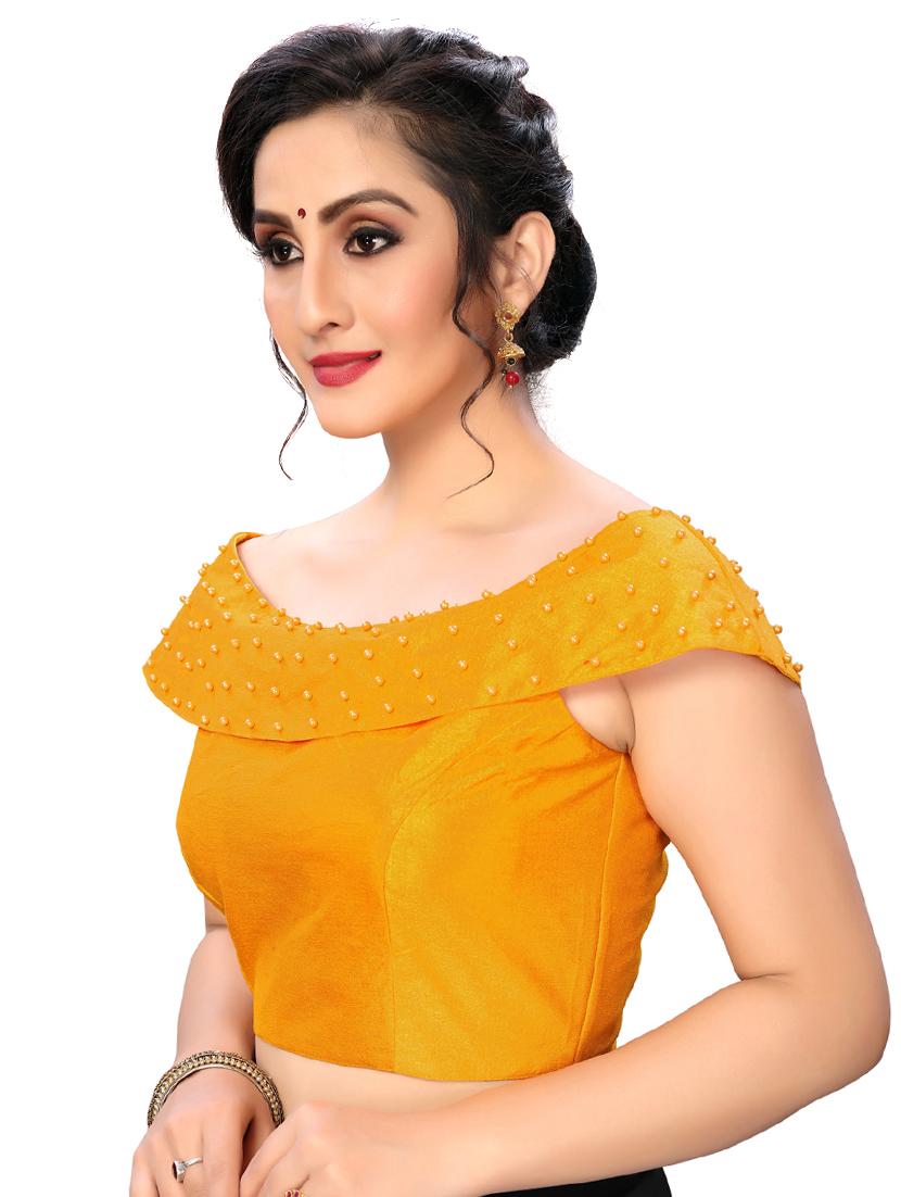 pearl detailed solid blouse - 16703410 - Zoom Image - 2
