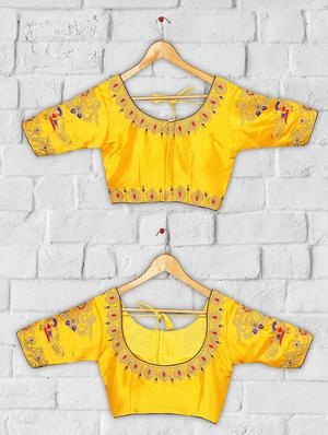 solid embroidered blouse - 16703413 - Standard Image - 4
