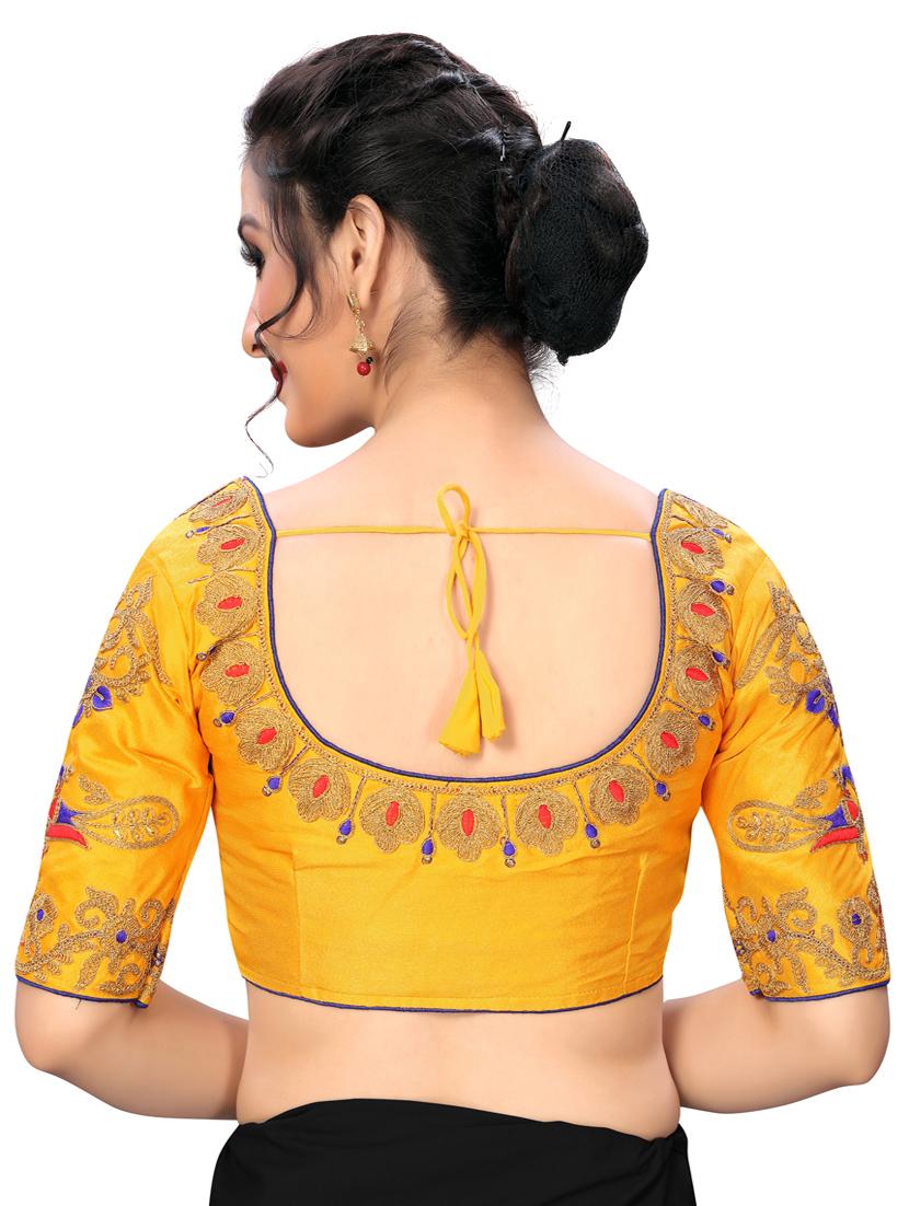 solid embroidered blouse - 16703413 - Zoom Image - 3