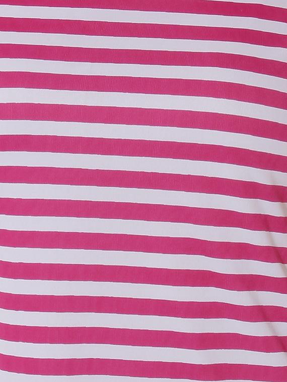 round neck striped top - 16703418 - Zoom Image - 5