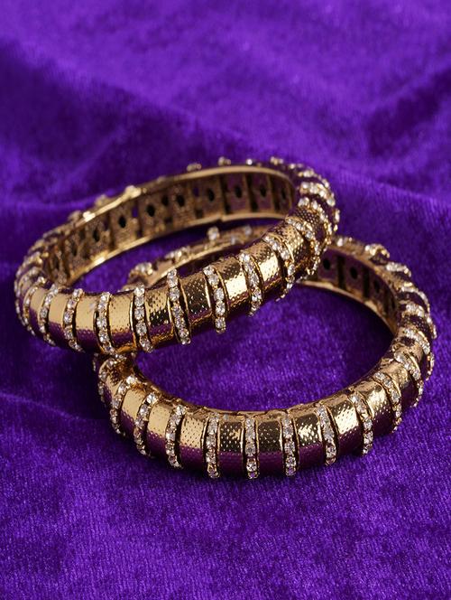 gold metal bangle - 16703450 - Standard Image - 1