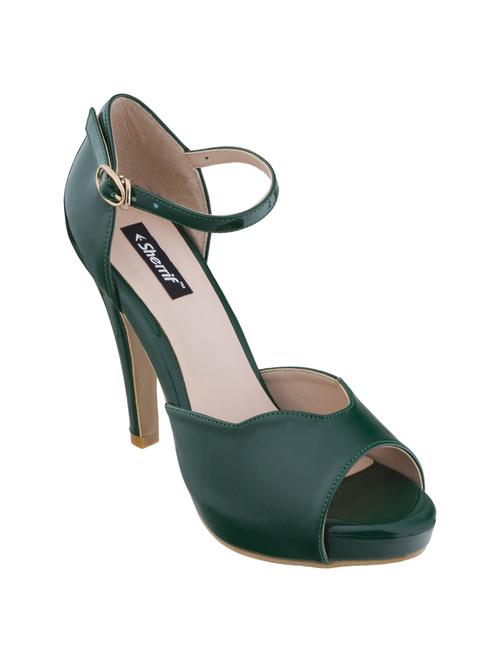 green ankle strap sandals - 16704212 - Standard Image - 1