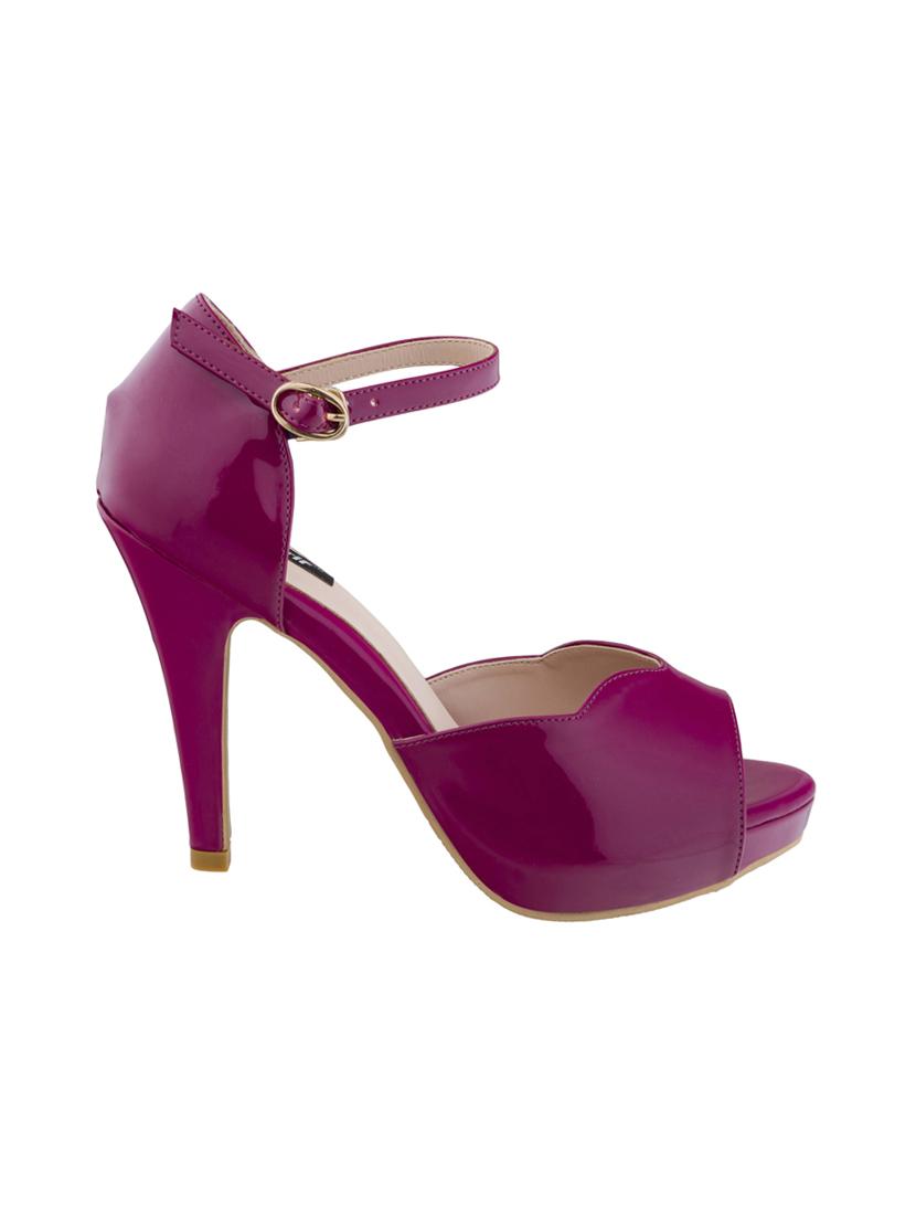 purple ankle strap sandals - 16704213 - Zoom Image - 2