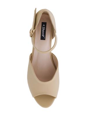 beige closed back wedges - 16704216 - Standard Image - 4
