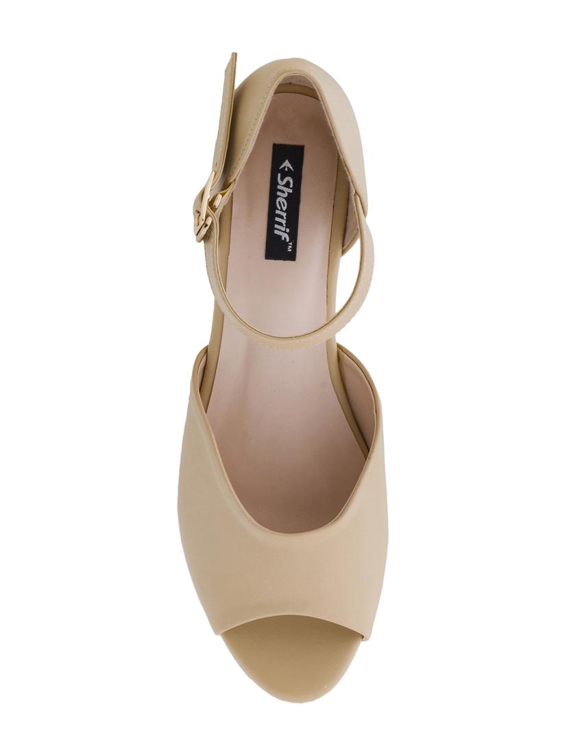beige closed back wedges - 16704216 - Zoom Image - 4