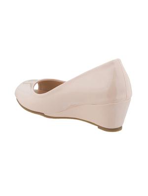 beige slip on wedges - 16704219 - Standard Image - 3