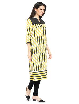 printed straight kurta - 16704264 - Standard Image - 2