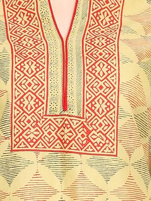 printed straight kurta - 16704267 - Standard Image - 4