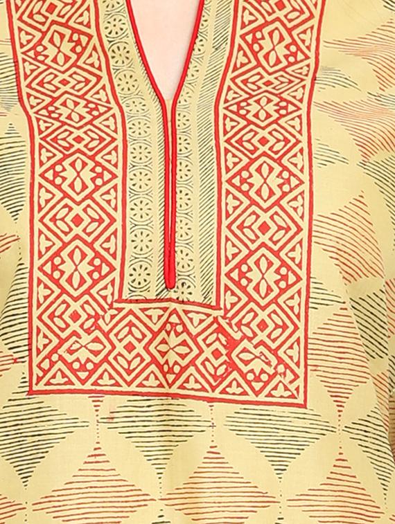 printed straight kurta - 16704267 - Zoom Image - 4