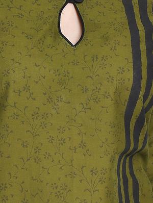 floral print straight kurta - 16704271 - Standard Image - 4