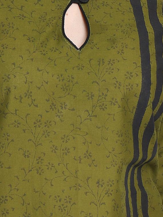 floral print straight kurta - 16704271 - Zoom Image - 4