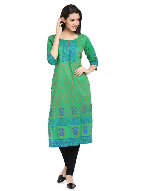 printed straight kurtaa - 16704275 - Very Small Image - 1