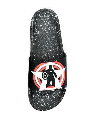 black rubber slip on flip flops - 16704277 - Standard Image - 4