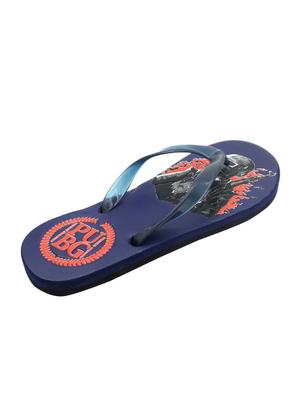 navy rubber toe separator flip flops - 16704281 - Standard Image - 4