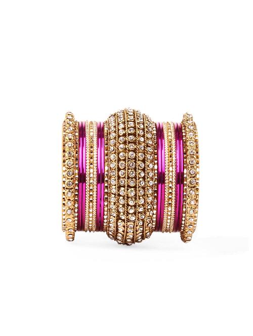 purple gold tone metal bangle - 16704286 - Standard Image - 1