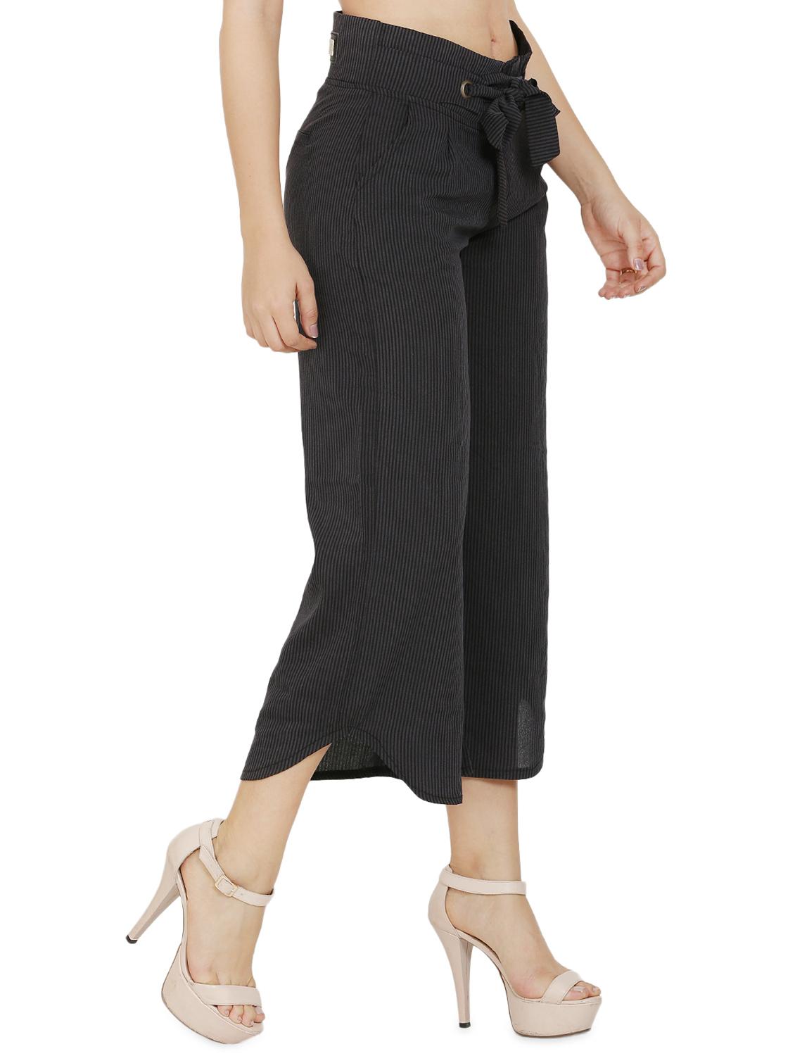 tie up waist wide leg trouser - 16704329 - Zoom Image - 2