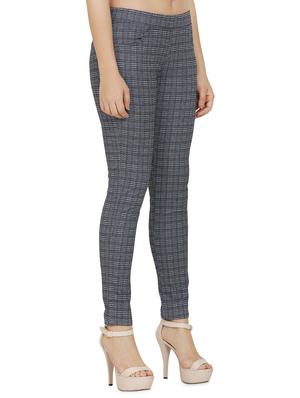 high rise checkered trouser - 16704333 - Standard Image - 2