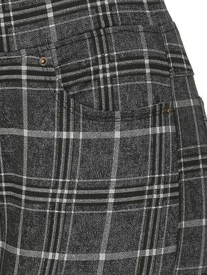 high rise checkered trouser - 16704334 - Standard Image - 5