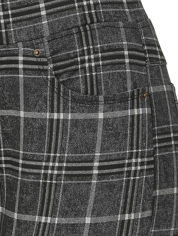 high rise checkered trouser - 16704334 - Zoom Image - 5