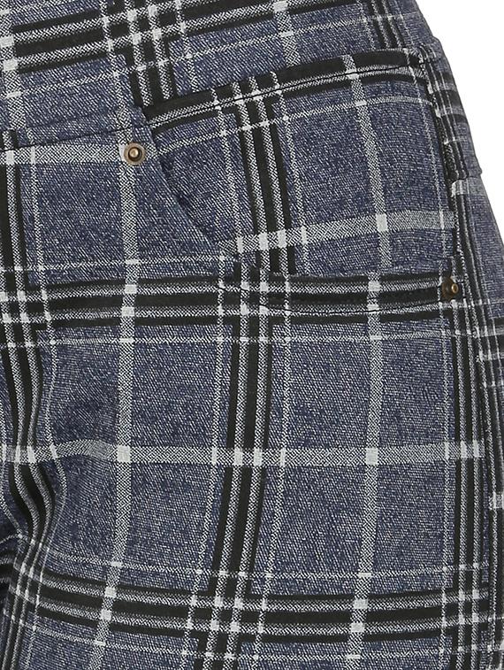 high rise checkered trouser - 16704335 - Zoom Image - 5