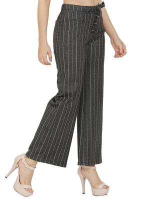 tie up waist wide leg trouser - 16704339 - Standard Image - 2