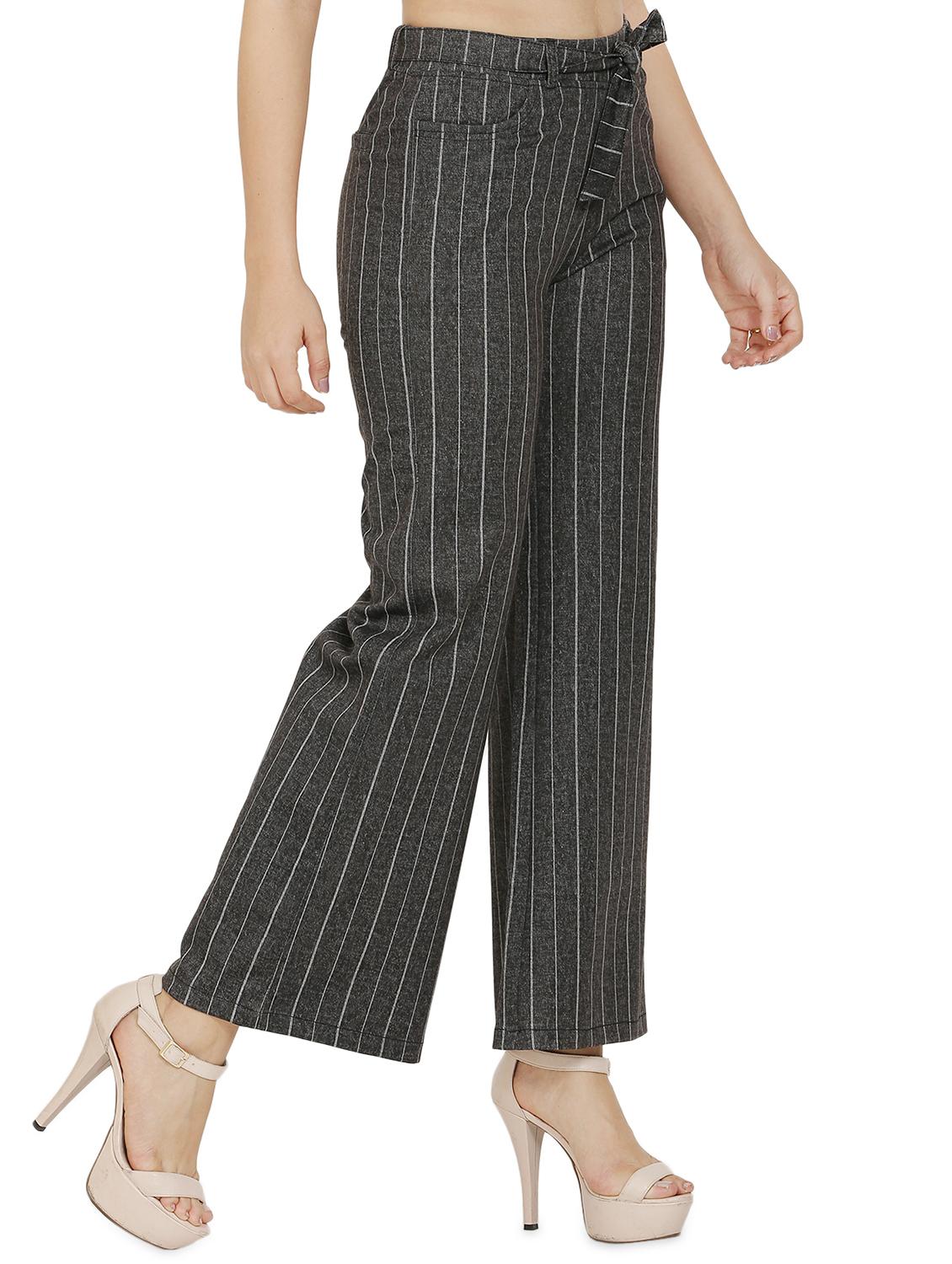 tie up waist wide leg trouser - 16704339 - Zoom Image - 2