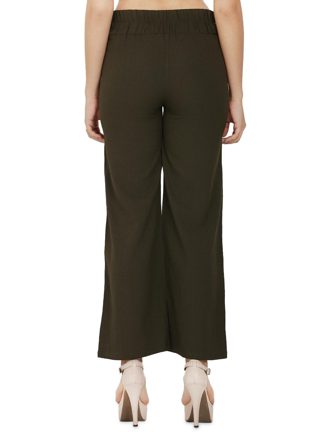 tie front striped wide leg trouser - 16704343 - Zoom Image - 3