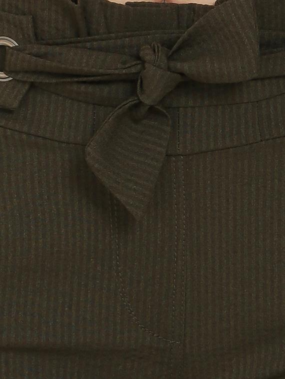 tie front striped wide leg trouser - 16704343 - Zoom Image - 5