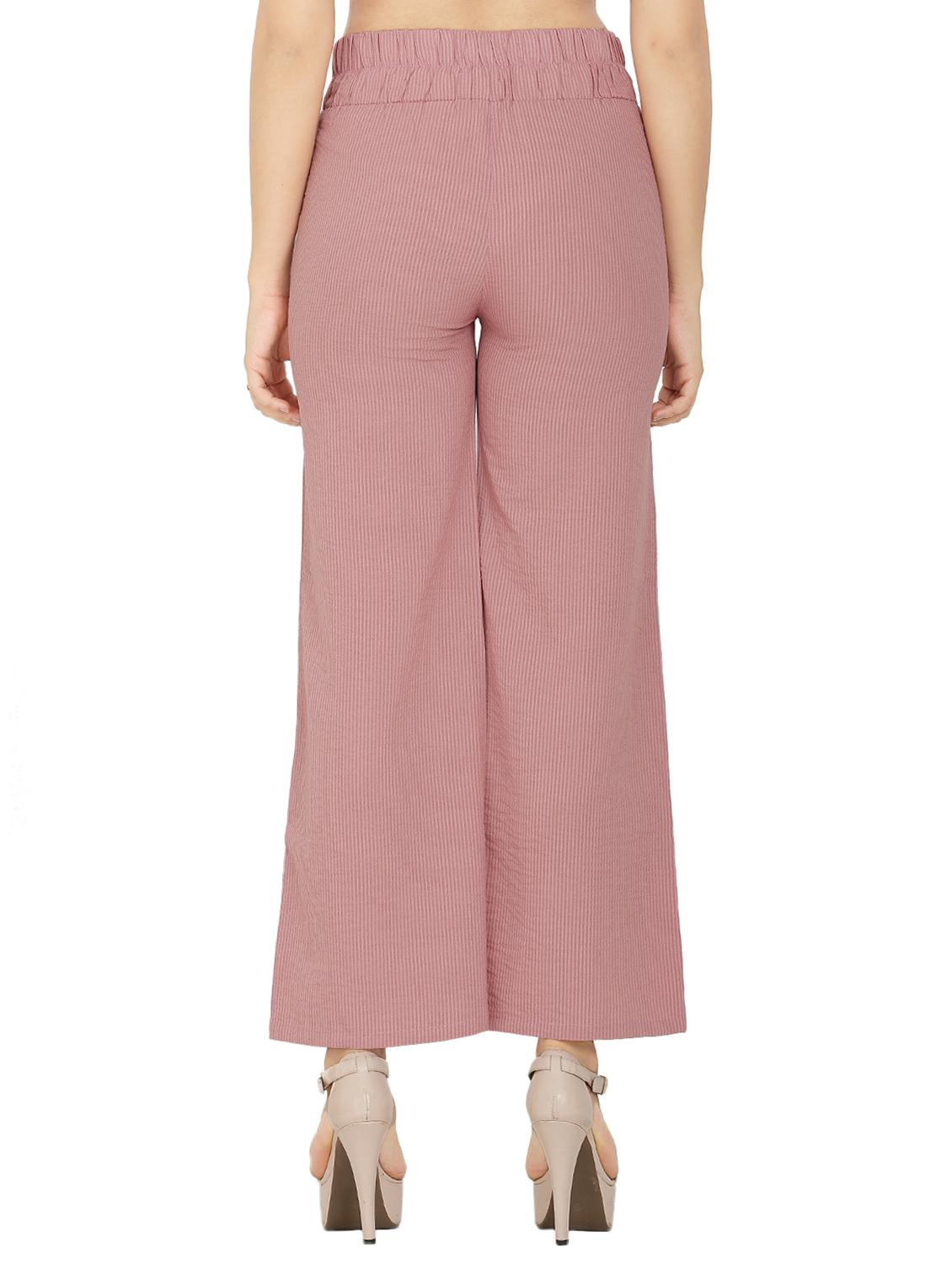 tie front striped wide leg trouser - 16704344 - Zoom Image - 3