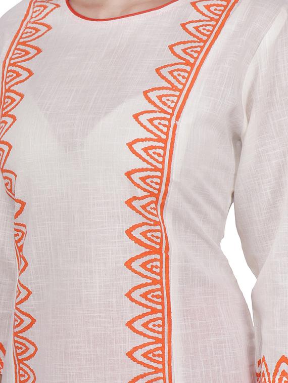 block print straight kurta - 16704365 - Zoom Image - 4