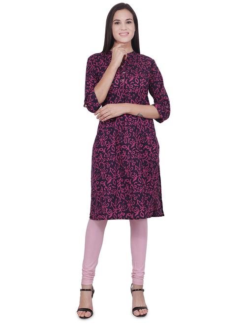 printed straight kurta - 16704370 - Standard Image - 1