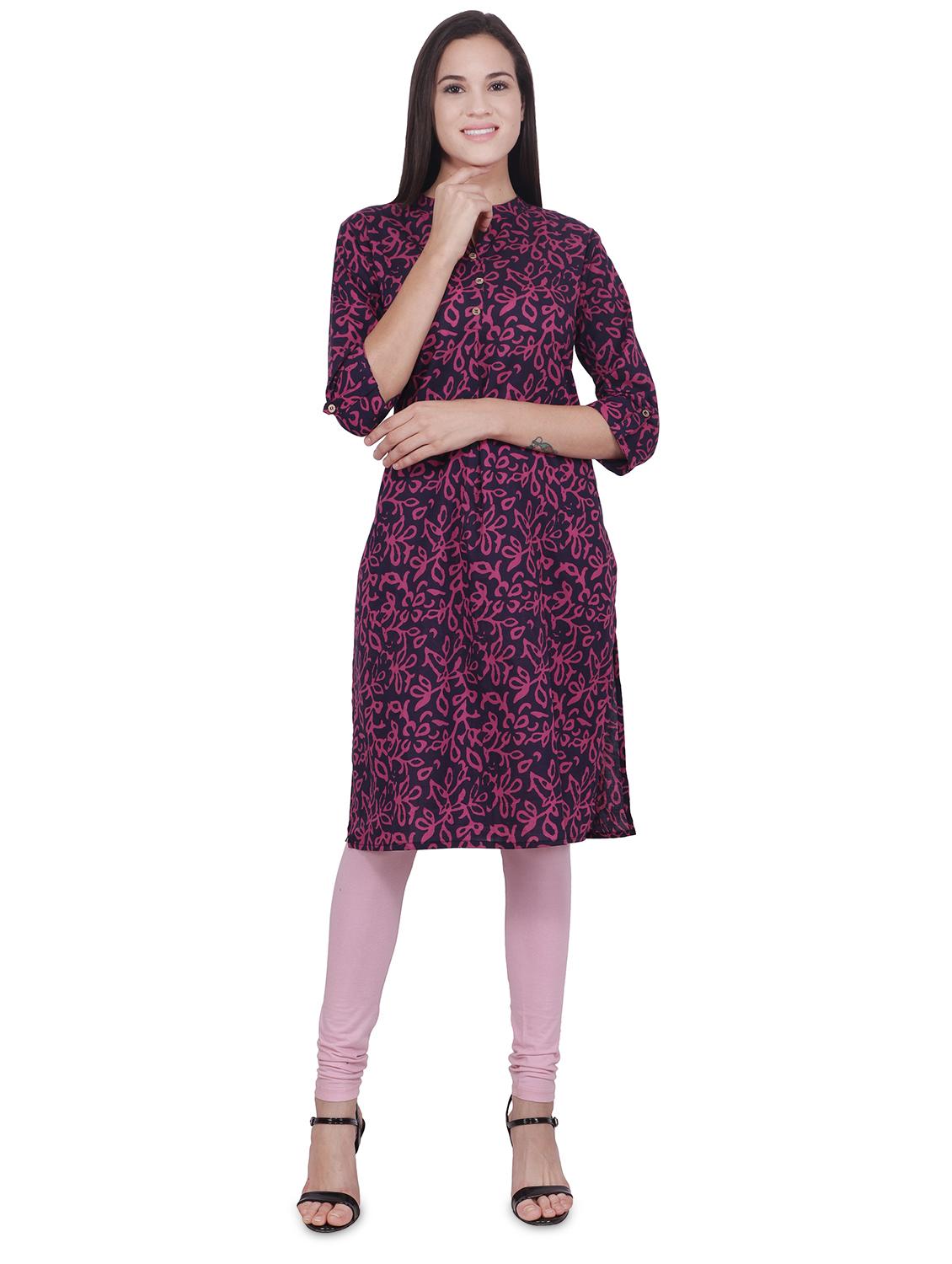 printed straight kurta - 16704370 - Zoom Image - 1